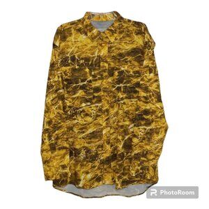 Wohali Shirt Men's Lg Outdoors Vented Fishing Lightweight Hiking Camping Dadcore